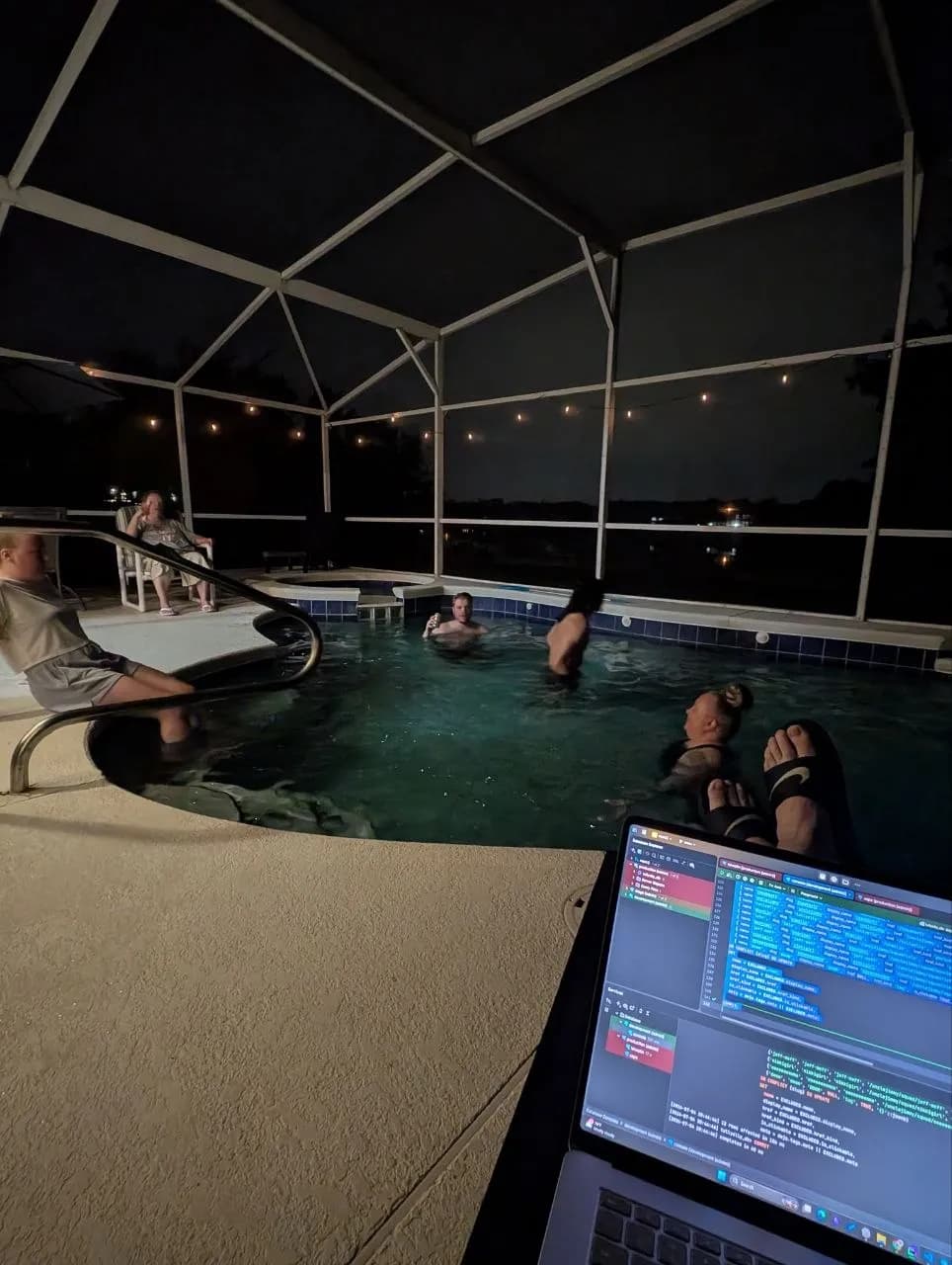 swimming